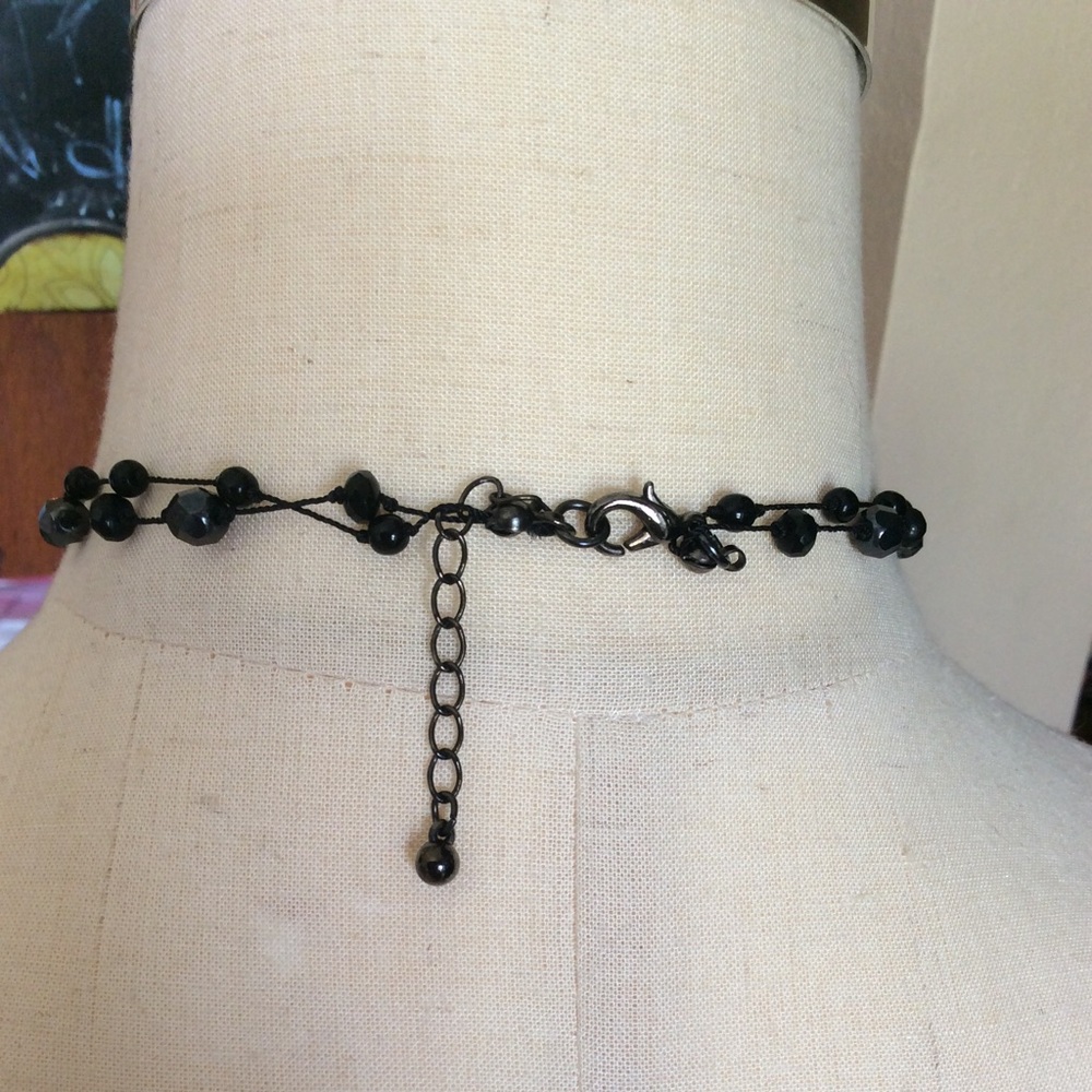 Black Flower Necklace, Pre-owned - Picture 9 of 11